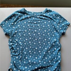 Wonder Nation Floral Blue Top